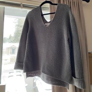 Grey/green thick sweater